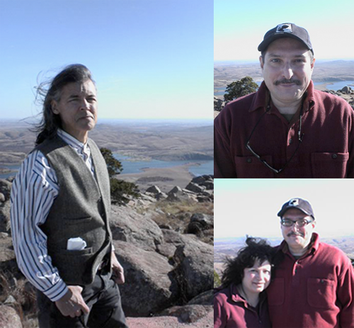 David Yeagley, Richard and Marie Poe atop Mount Scott