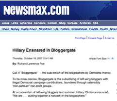 NewsMax Bloggergate Story