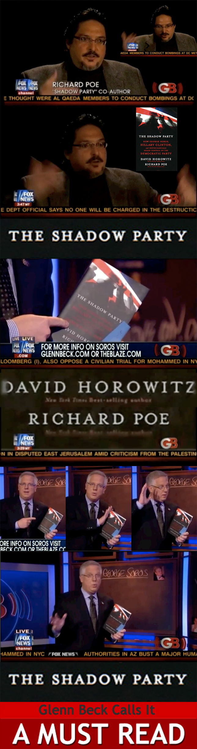 Montage of Shadow Party Co-Author Richard Poe on Glenn Beck Program, November 9, 2010